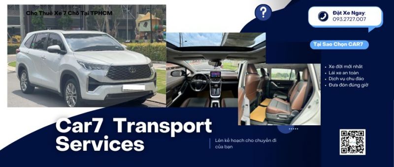 Giá thuê xe 7 chỗ đi Hồ Tràm